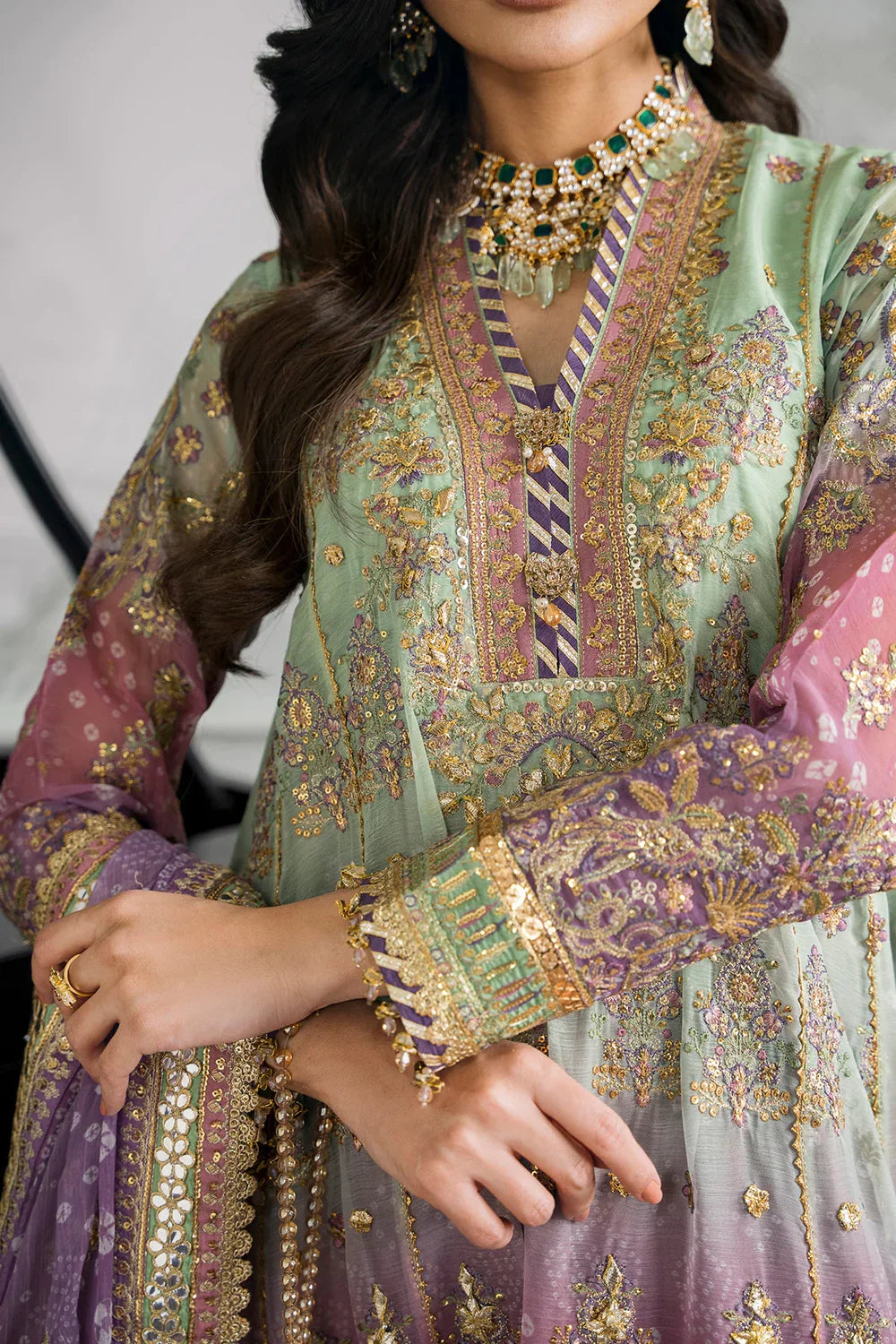 Baroque | Chantelle Embroidered Collection | CH12-08 by Baroque - Designer Dress - Type: Ladies Clothes - Available at Libayah - 100% Original
