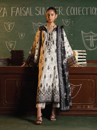 Faiza Faisal | Maya Luxury Lawn | Deniz by Faiza Faisal - Designer Dress - Type: Ladies Clothes - Available at Libayah - 100% Original