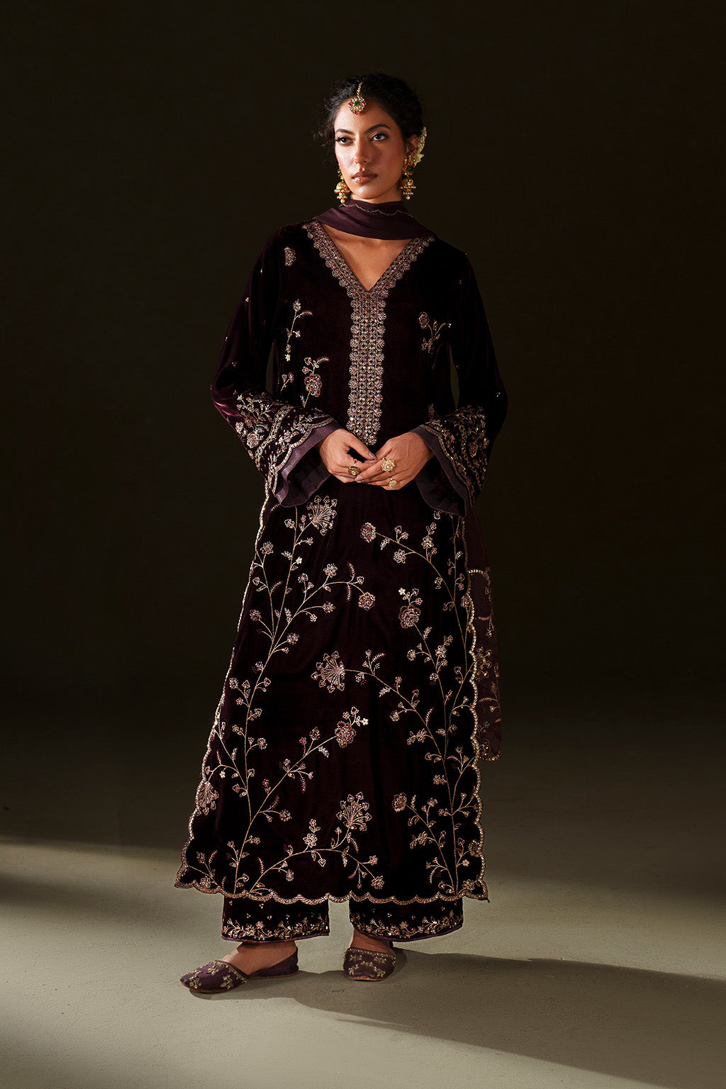 Iznik | Velvet 25 | IV-70 Embroidered Velvet by Iznik - Designer Dress - Type : Ladies Clothes - Available at Libayah - 100% Original 