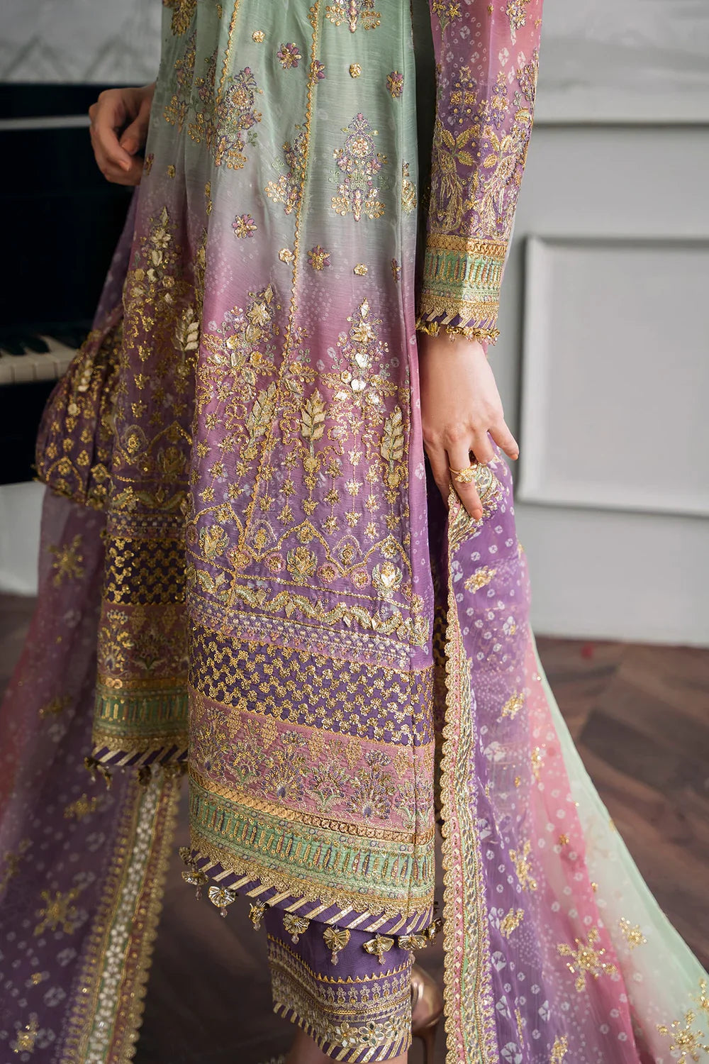 Baroque | Chantelle Embroidered Collection | CH12-08 by Baroque - Designer Dress - Type: Ladies Clothes - Available at Libayah - 100% Original