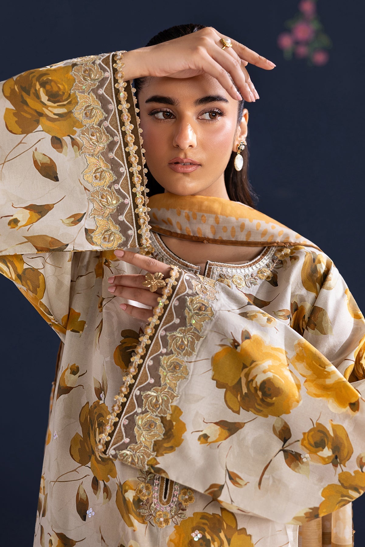 Baroque | Luxury Summer Pret | UF-4462 by Baroque - Designer Dress  - Type : Ladies Clothes - Available at Libayah - 100% Original 