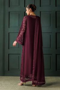 Baroque | Formals Collection | EMBROIDERED CHIFFON UF-4436 by Baroque - Designer Dress  - Type : Ladies Clothes - Available at Libayah - 100% Original 