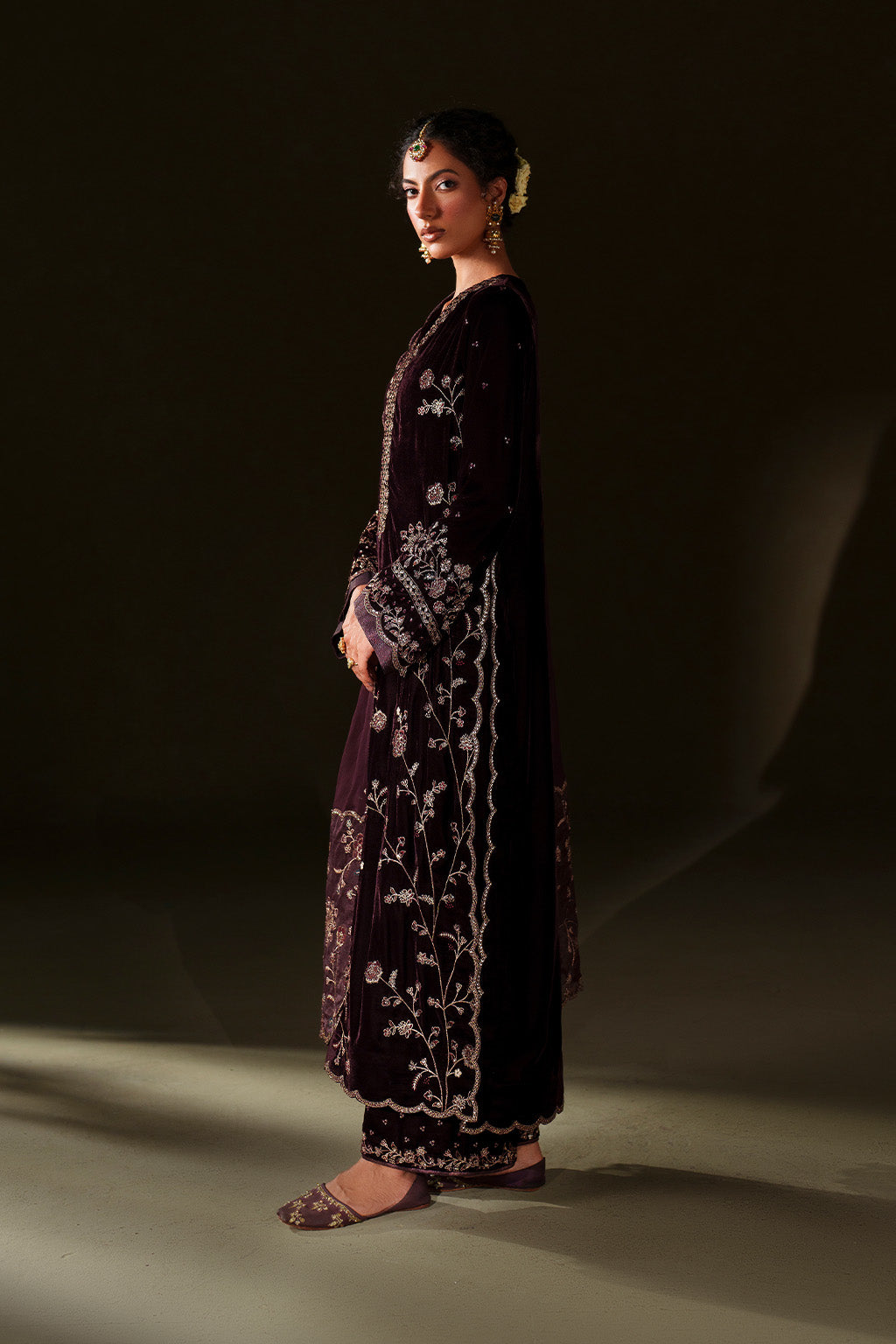 Iznik | Velvet 25 | IV-70 Embroidered Velvet by Iznik - Designer Dress - Type : Ladies Clothes - Available at Libayah - 100% Original 