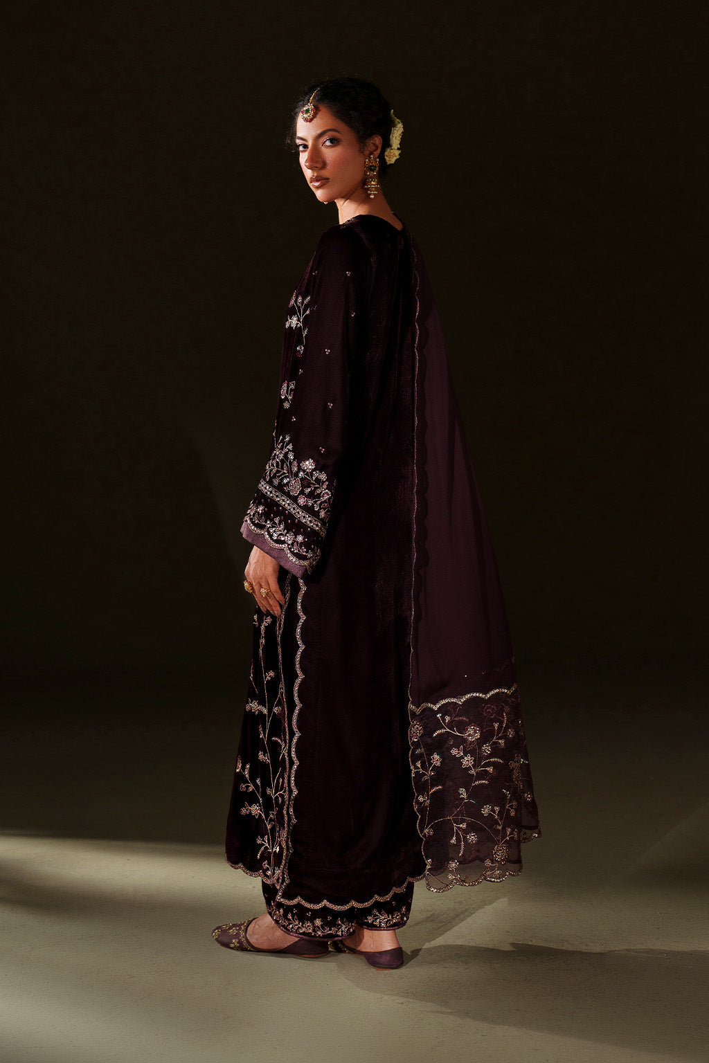 Iznik | Velvet 25 | IV-70 Embroidered Velvet by Iznik - Designer Dress - Type : Ladies Clothes - Available at Libayah - 100% Original 