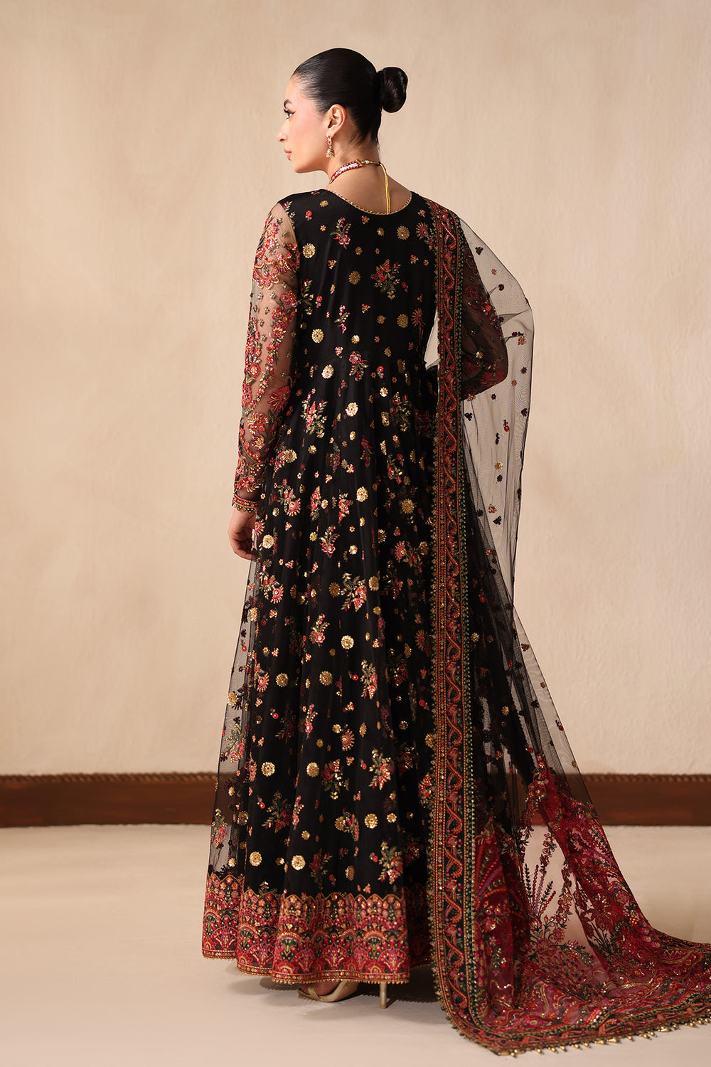 Baroque | Formals Collection | EMBROIDERED NET UF-4492 by Baroque - Designer Dress  - Type : Ladies Clothes - Available at Libayah - 100% Original 