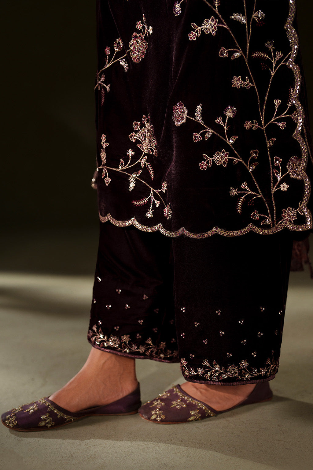 Iznik | Velvet 25 | IV-70 Embroidered Velvet by Iznik - Designer Dress - Type : Ladies Clothes - Available at Libayah - 100% Original 