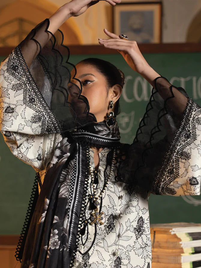 Faiza Faisal | Maya Luxury Lawn | Deniz by Faiza Faisal - Designer Dress - Type: Ladies Clothes - Available at Libayah - 100% Original