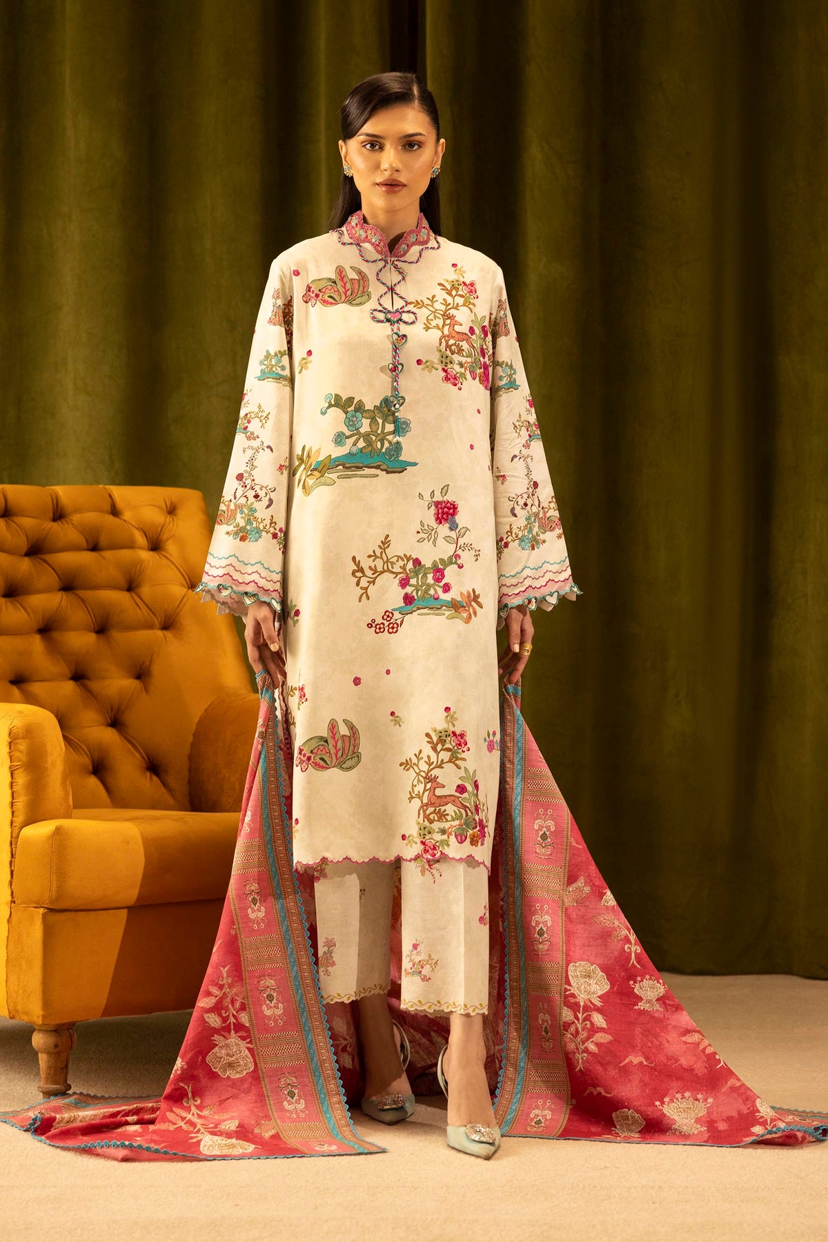 Sana Safinaz | Muzlin Winter 25 | 014A by Sana Safinaz - Designer Dress - Type : Ladies Clothes - Available at Libayah - 100% Original 