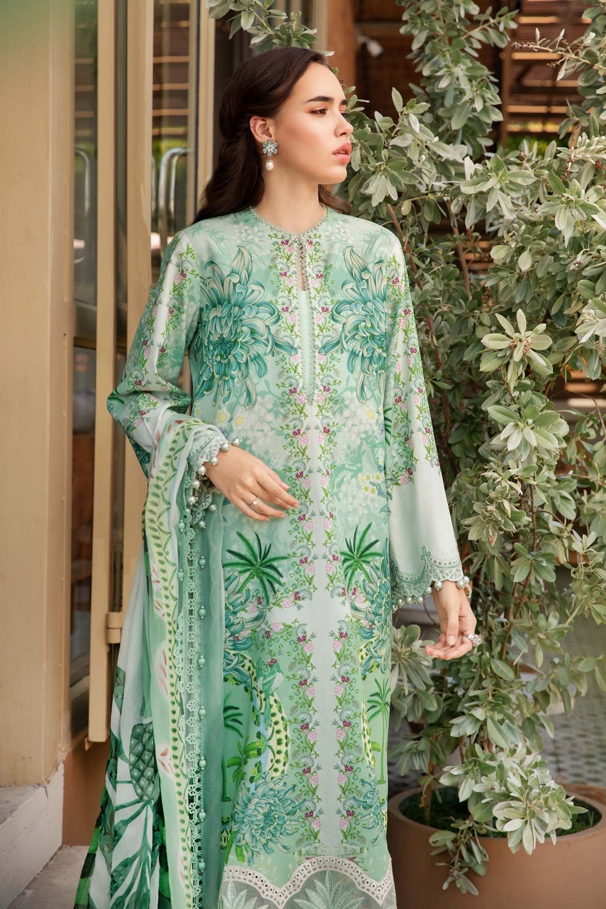 Maria B | M Prints 25 | MPT-2514-A by Maria B - Designer Dress - Type: Ladies Clothes - Available at Libayah - 100% Original