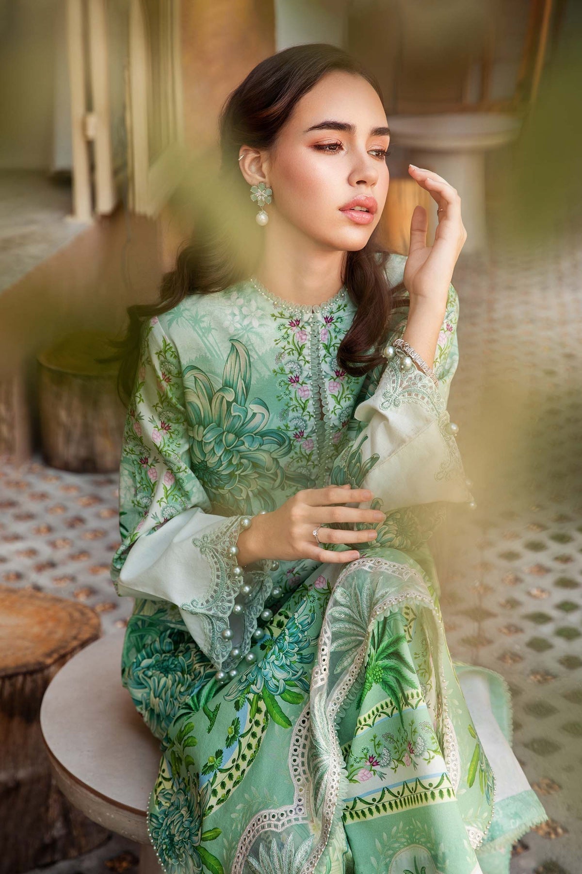 Maria B | M Prints 25 | MPT-2514-A by Maria B - Designer Dress - Type: Ladies Clothes - Available at Libayah - 100% Original
