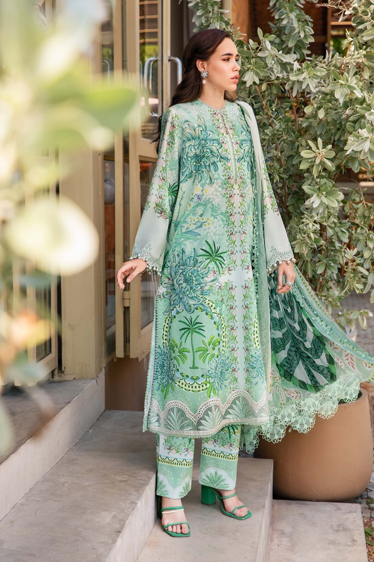 Maria B | M Prints 25 | MPT-2514-A by Maria B - Designer Dress - Type: Ladies Clothes - Available at Libayah - 100% Original