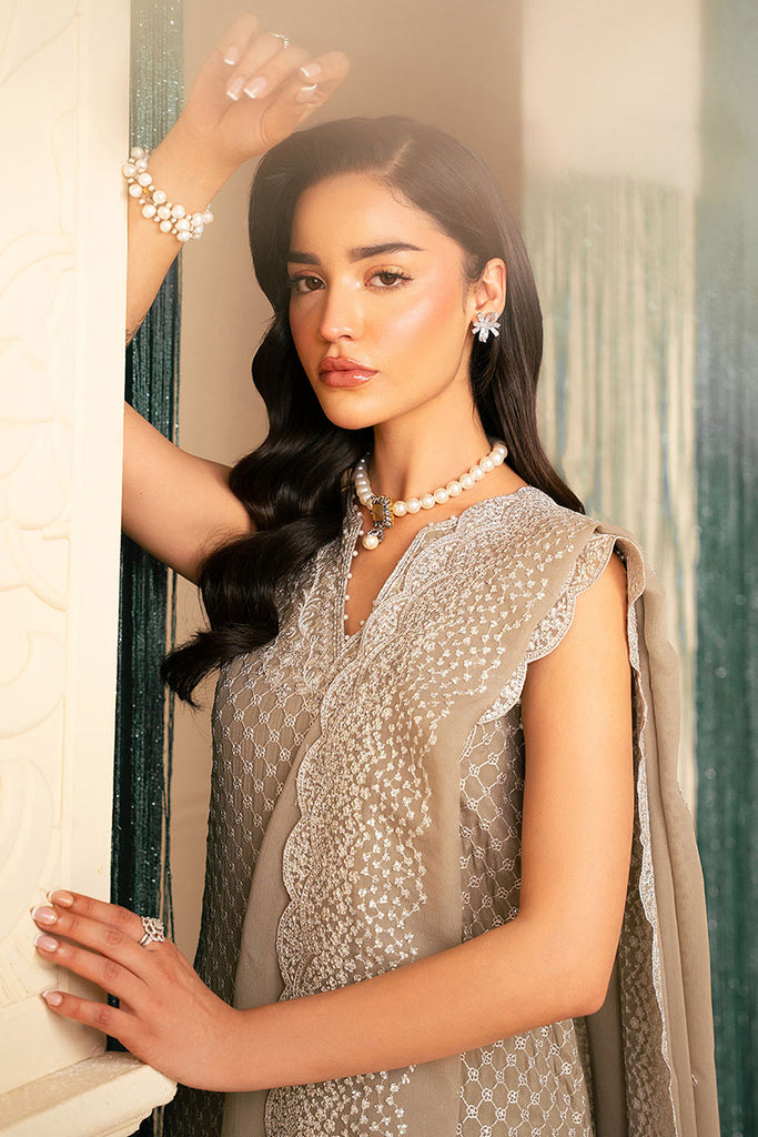 Cross Stitch | Luxe Atelier 25 | FEATHER GREY by Cross Stitch - Designer Dress - Type: Ladies Clothes - Available at Libayah - 100% Original