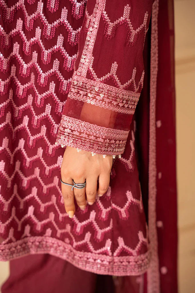 Cross Stitch | Luxe Atelier 25 | BURGUNDY BLISS by Cross Stitch - Designer Dress - Type: Ladies Clothes - Available at Libayah - 100% Original