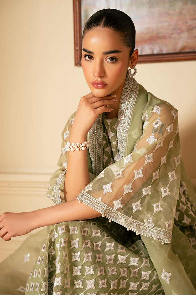 Cross Stitch | Luxe Atelier 25 | MINTED SAGE by Cross Stitch - Designer Dress - Type: Ladies Clothes - Available at Libayah - 100% Original