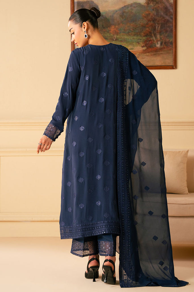 Cross Stitch | Luxe Atelier 25 | INDIGO BLUE by Cross Stitch - Designer Dress - Type: Ladies Clothes - Available at Libayah - 100% Original