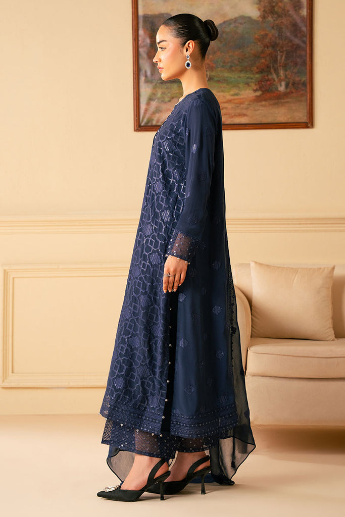 Cross Stitch | Luxe Atelier 25 | INDIGO BLUE by Cross Stitch - Designer Dress - Type: Ladies Clothes - Available at Libayah - 100% Original