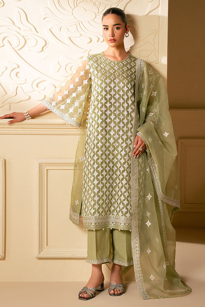 Cross Stitch | Luxe Atelier 25 | MINTED SAGE by Cross Stitch - Designer Dress - Type: Ladies Clothes - Available at Libayah - 100% Original