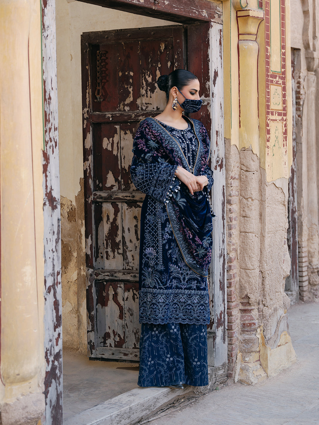 Flossie | Siara Velvet Formals | V-106 - A by Flossie - Designer Dress - Type: Ladies Clothes - Available at Libayah - 100% Original