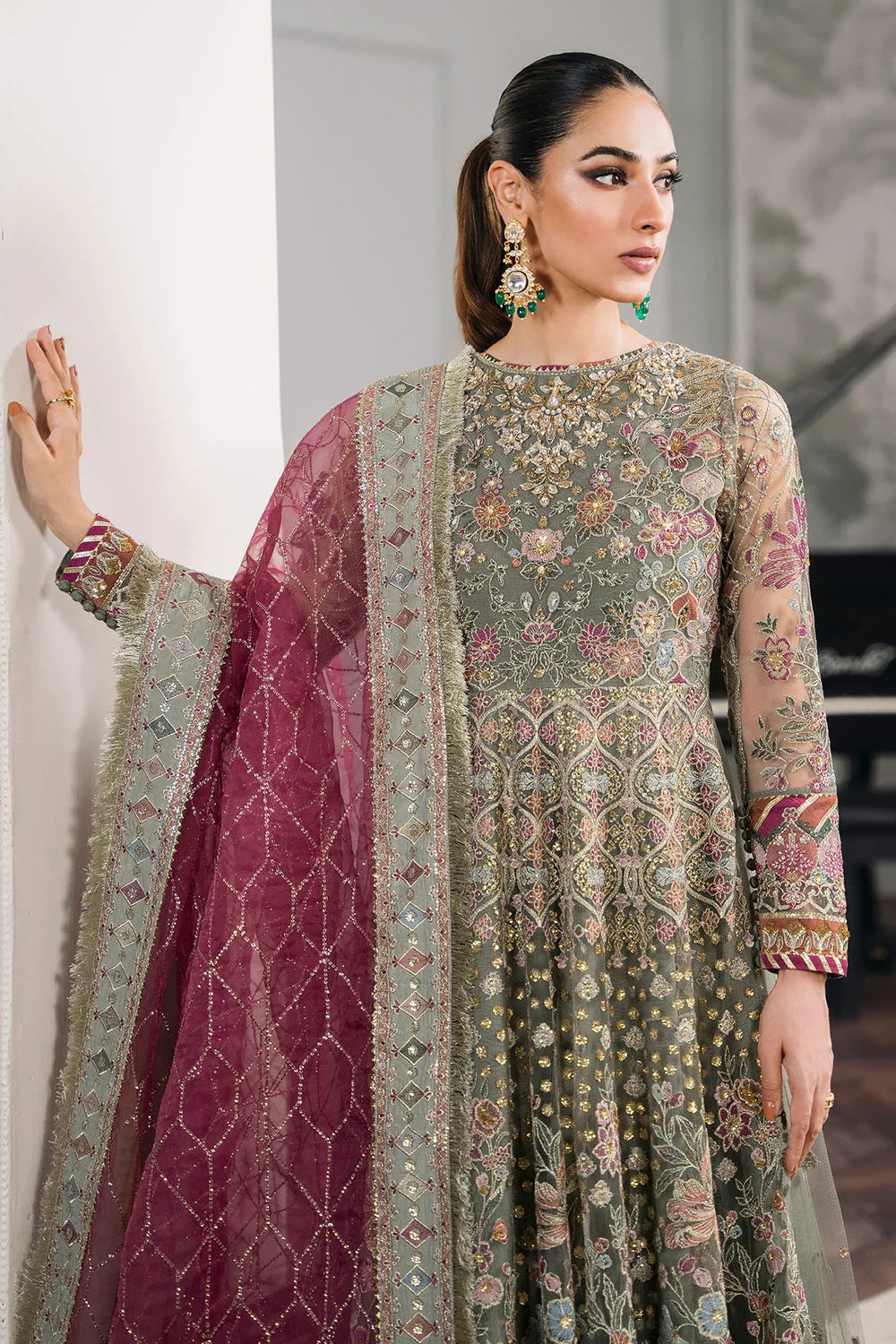 Baroque | Chantelle Embroidered Collection | CH12-02 by Baroque - Designer Dress - Type: Ladies Clothes - Available at Libayah - 100% Original