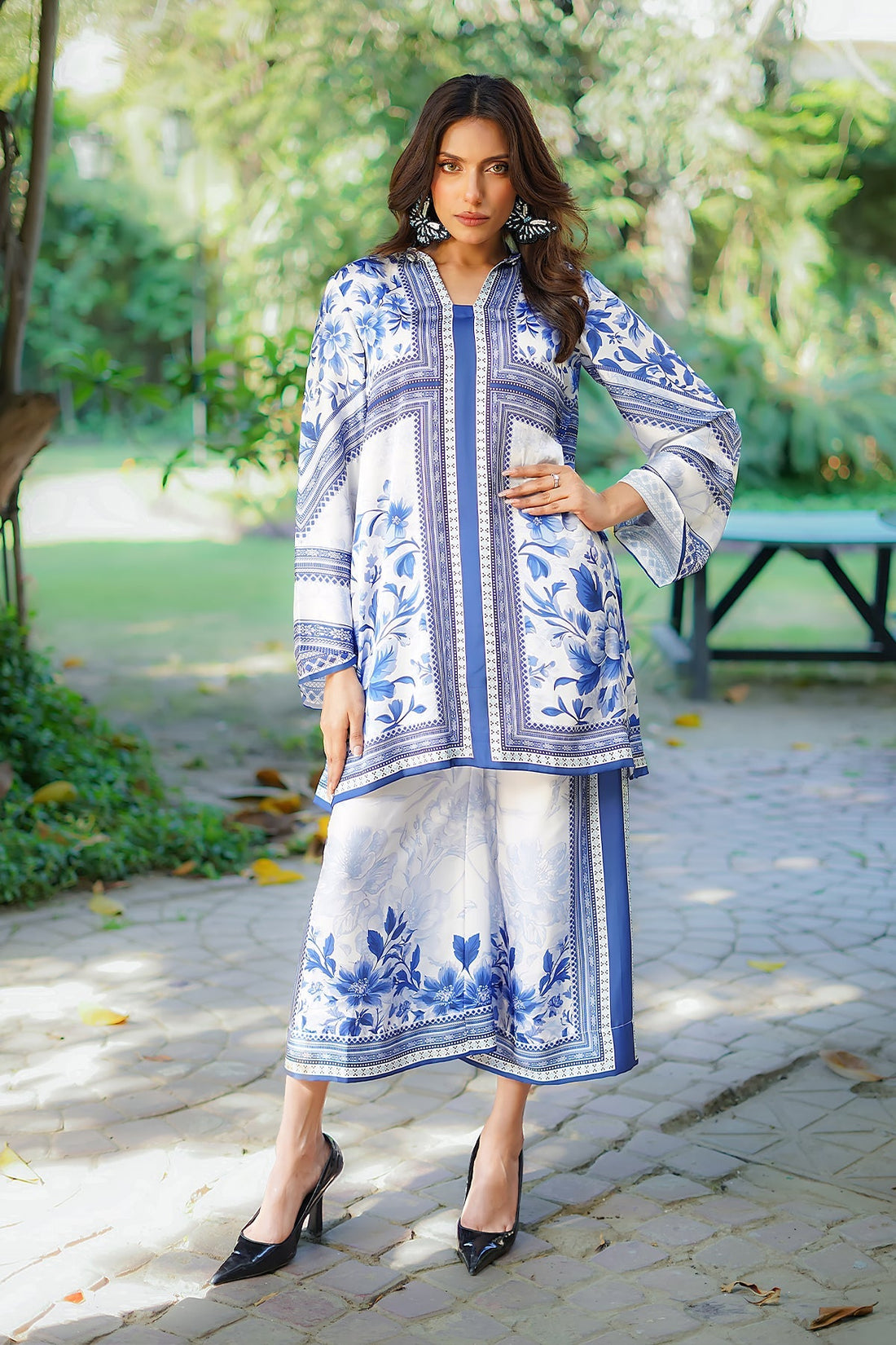 Erum Khan | Nue 25 | Ocean Harmony by Erum Khan - Designer Dress - Type: Ladies Clothes - Available at Libayah - 100% Original