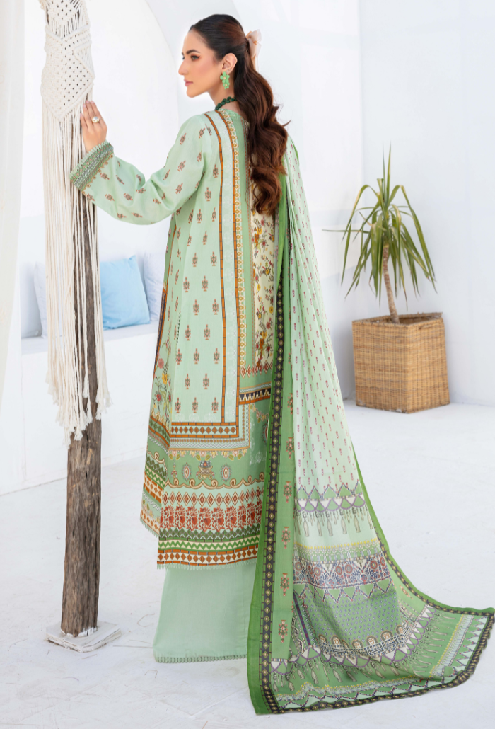 Humdum | Saira Bano Lawn 24 | D02 by HumDum - Designer Dress - Type: Ladies Clothes - Available at Libayah - 100% Original