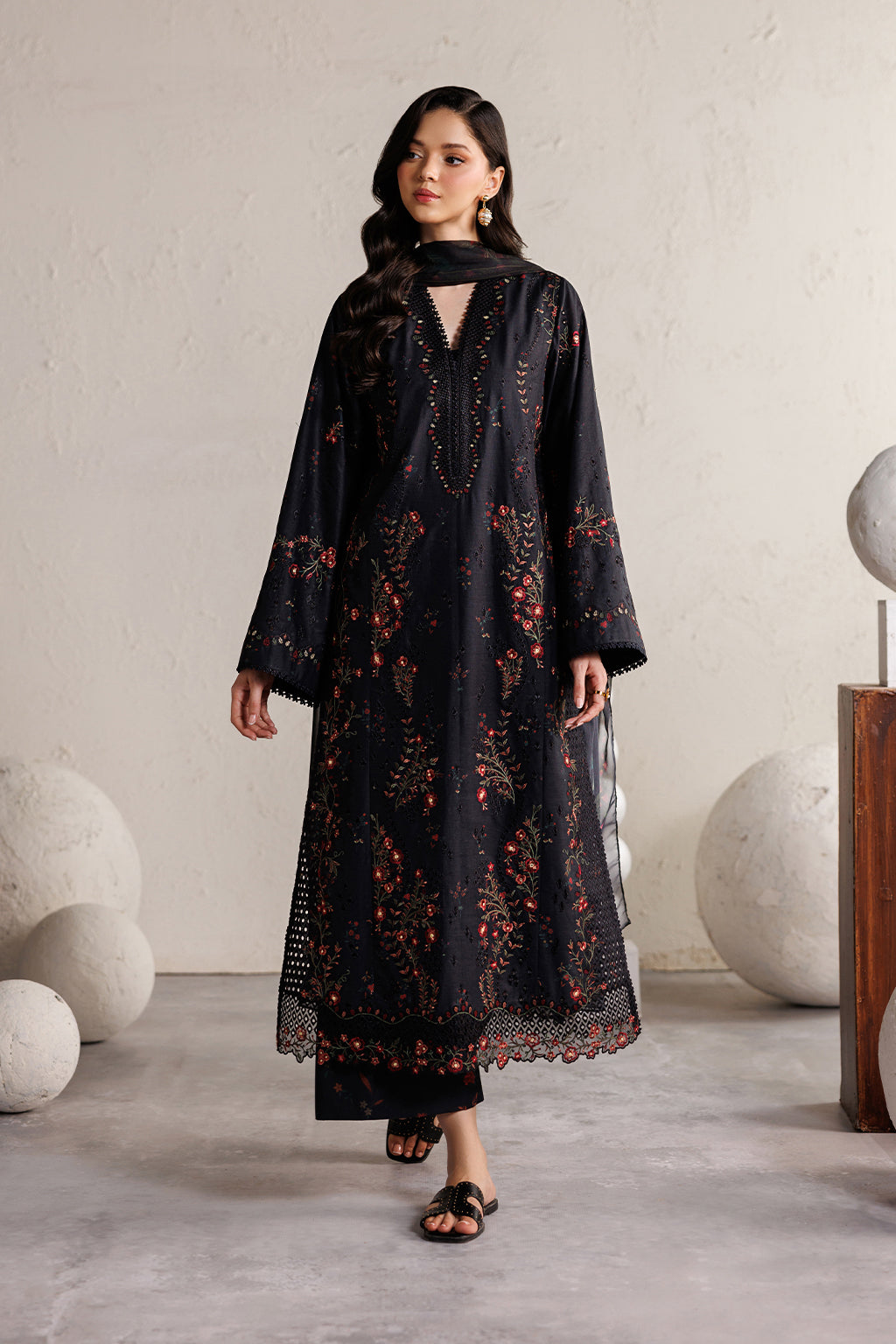 Iznik | Festive lawn 26 | IBE-11 Embroidered Lawn by Iznik - Designer Dress  - Type : Ladies Clothes - Available at Libayah - 100% Original 