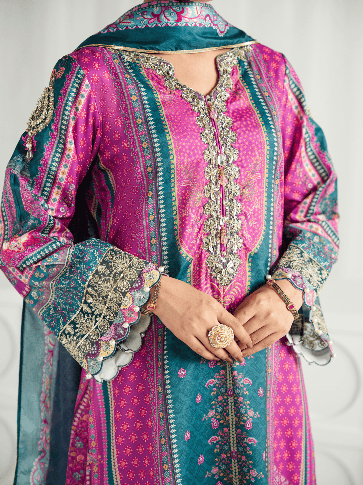 Gulaal | Aira Printed Silk | Zeal by Gulaal - Designer Dress  - Type : Ladies Clothes - Available at Libayah - 100% Original 