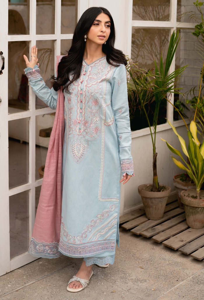 Humdum | Mirha Lawn 25 | Mirha - D07 by Humdum - Designer Dress - Type: Ladies Clothes - Available at Libayah - 100% Original