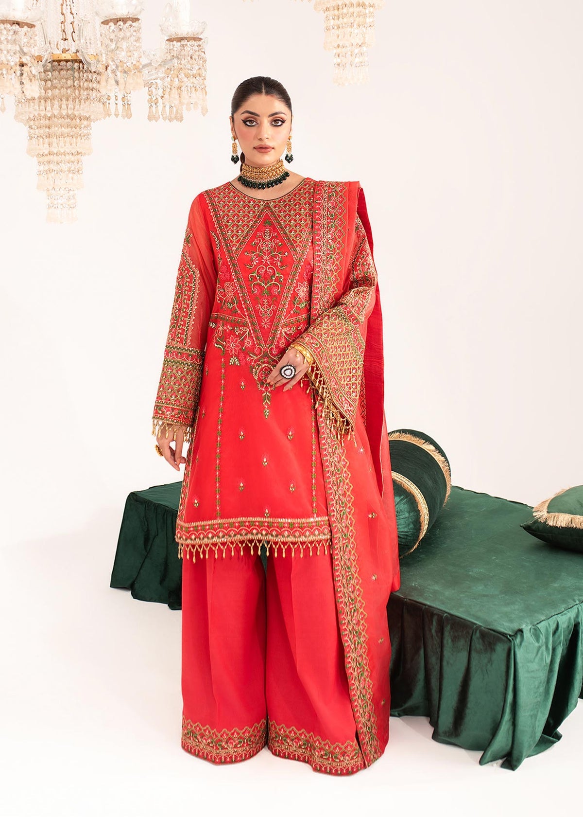 Dastoor | Sajni Luxury Eid Collection 24 | Khudeeja by Dastoor - Designer Dress - Type: Ladies Clothes - Available at Libayah - 100% Original