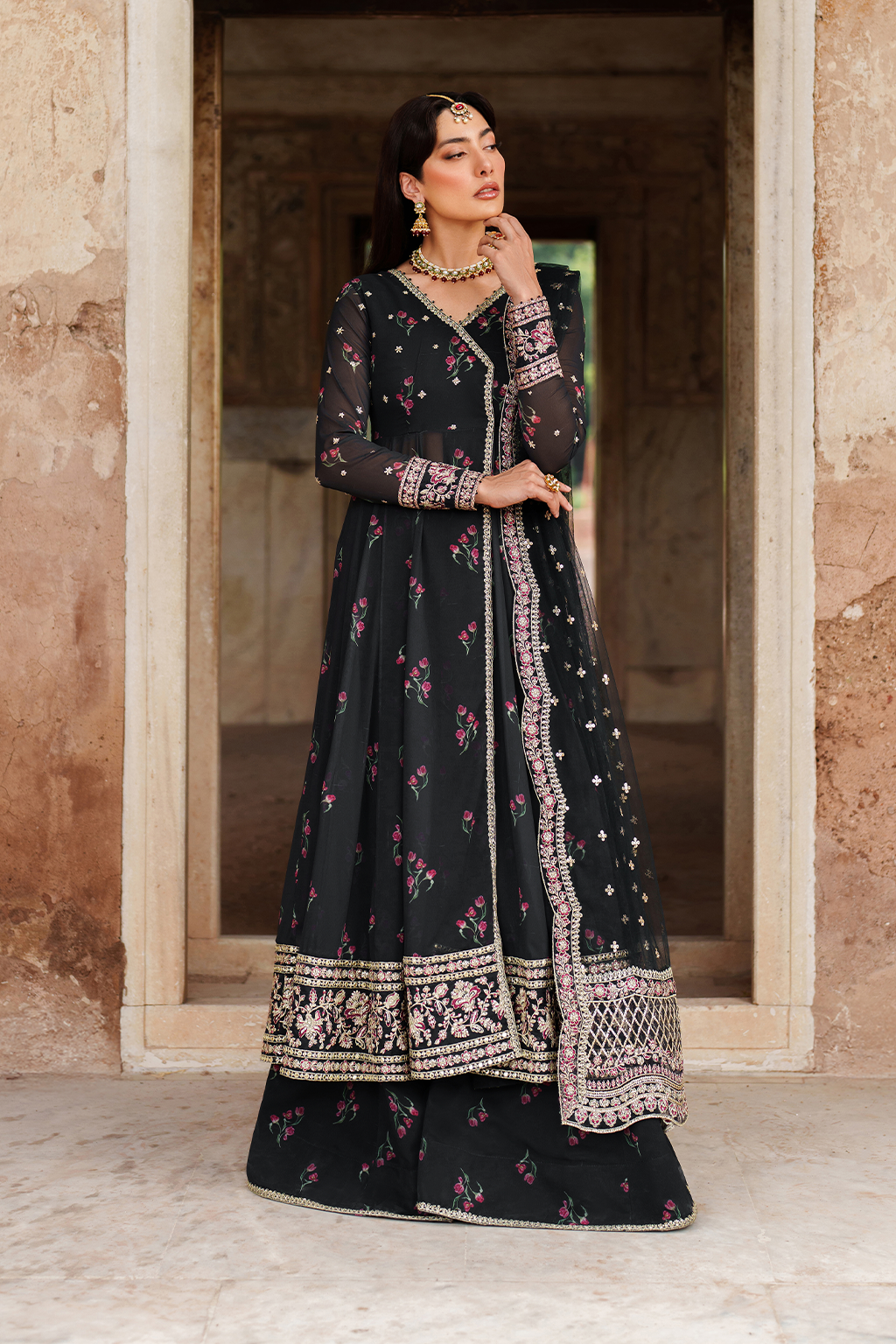 Iznik | Festive Formal | UE-550 Printed Chiffon by Iznik - Designer Dress  - Type : Ladies Clothes - Available at Libayah - 100% Original 