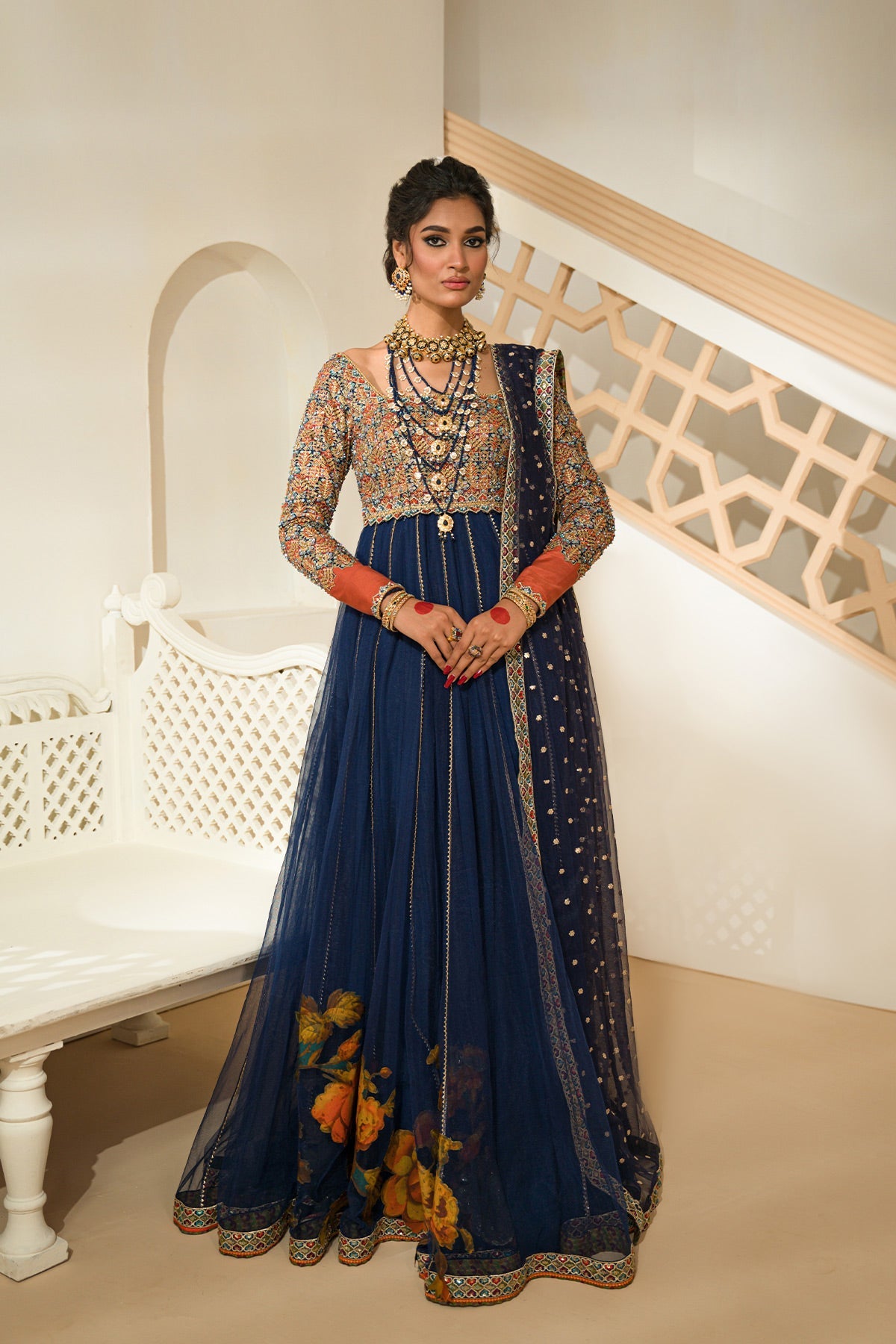 Mina Kashif | Wedding Formals | Mehru by Mina Kashif - Designer Dress - Type: Bridal - Available at Libayah - 100% Original
