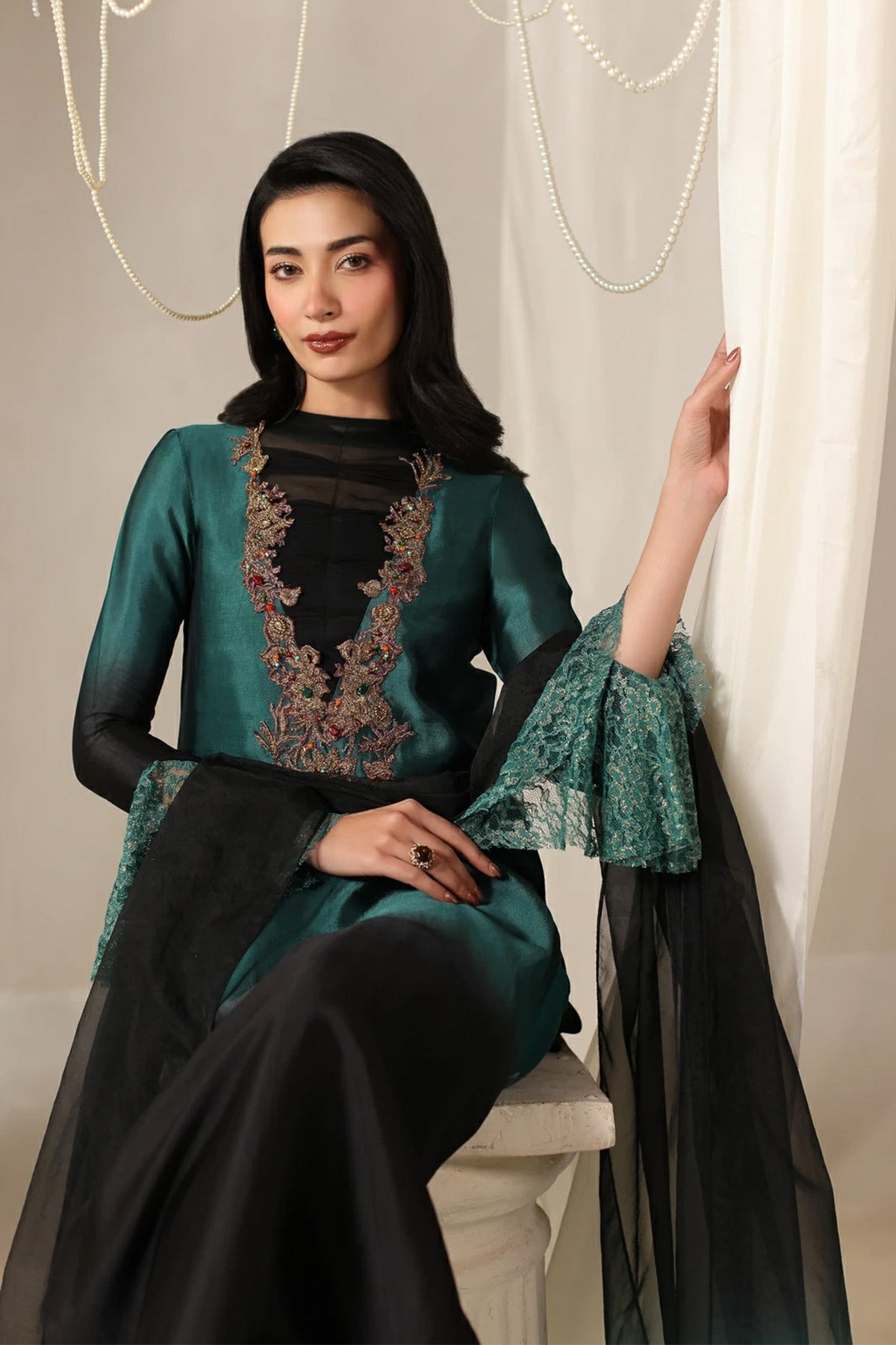Musferah Saad | Into Twilight | Celestia by Musferah Saad - Designer Dress  - Type : Ladies Clothes - Available at Libayah - 100% Original 