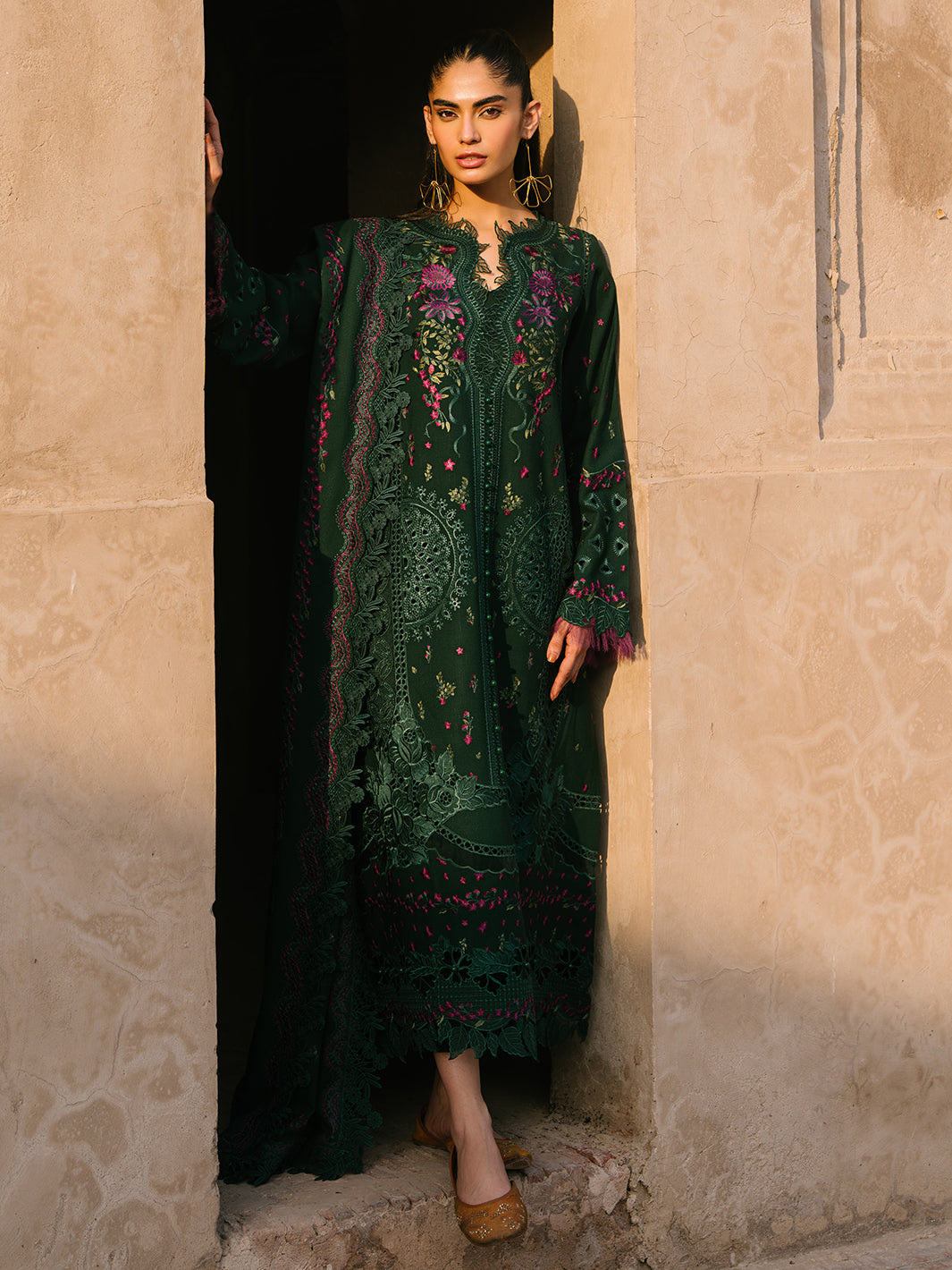 Bin Ilyas | Gulabi Baagh Winter 24 | 152 B by Bin Ilyas - Designer Dress - Type: Ladies Clothes - Available at Libayah - 100% Original