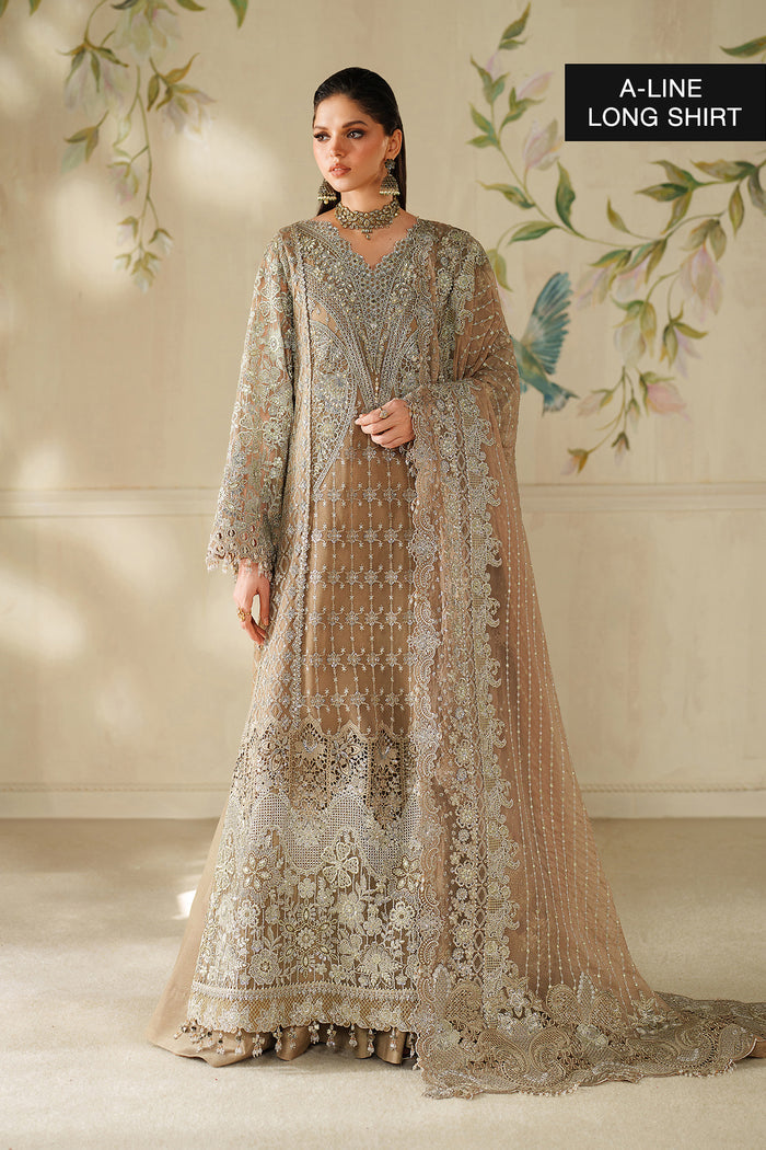 CH14-08 – authentic Pakistani formal dress from the Baroque Chantelle 25 collection for women in the UK.