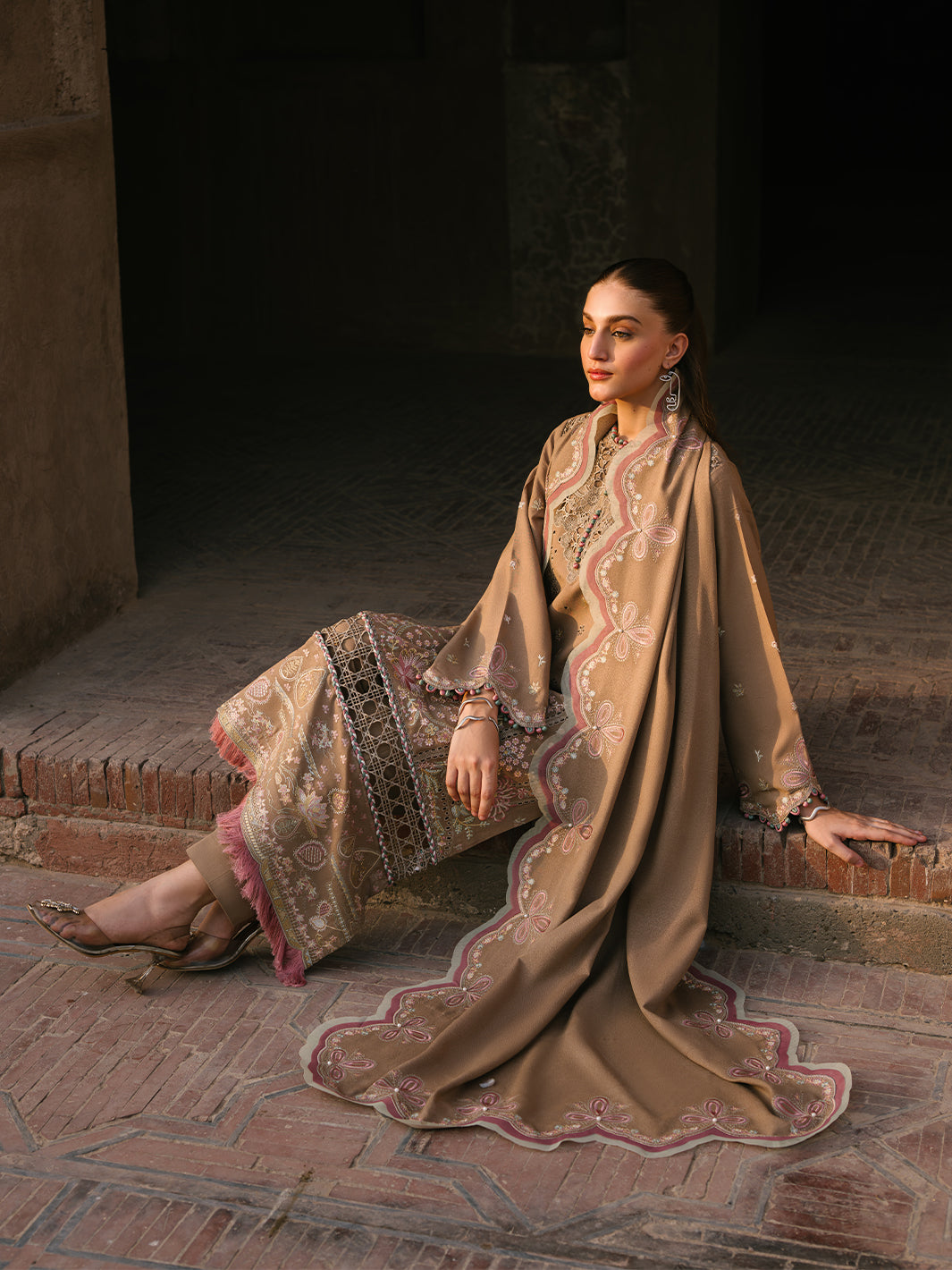 Bin Ilyas | Gulabi Baagh Winter 24 | 154 A by Bin Ilyas - Designer Dress - Type: Ladies Clothes - Available at Libayah - 100% Original