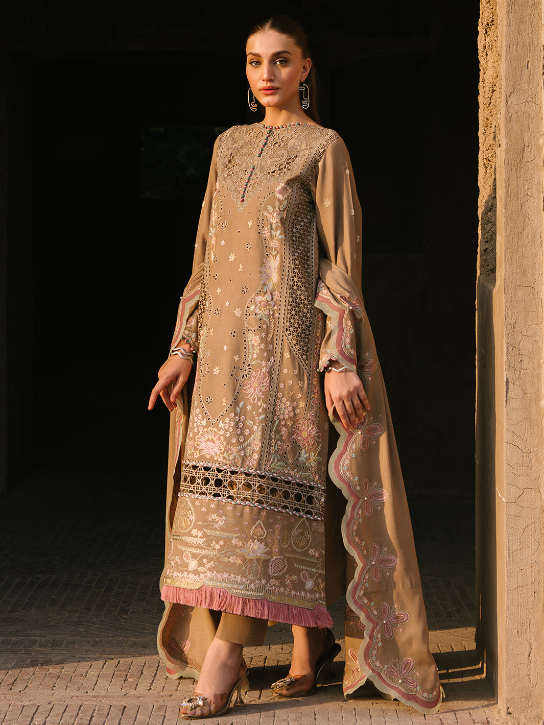 Bin Ilyas | Gulabi Baagh Winter 24 | 154 A by Bin Ilyas - Designer Dress - Type: Ladies Clothes - Available at Libayah - 100% Original