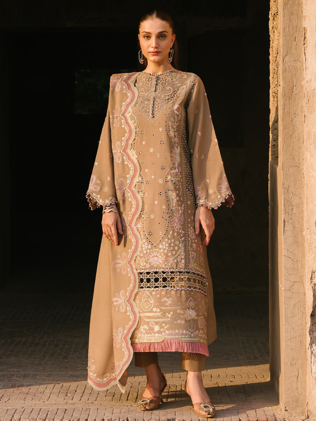 Bin Ilyas | Gulabi Baagh Winter 24 | 154 A by Bin Ilyas - Designer Dress - Type: Ladies Clothes - Available at Libayah - 100% Original