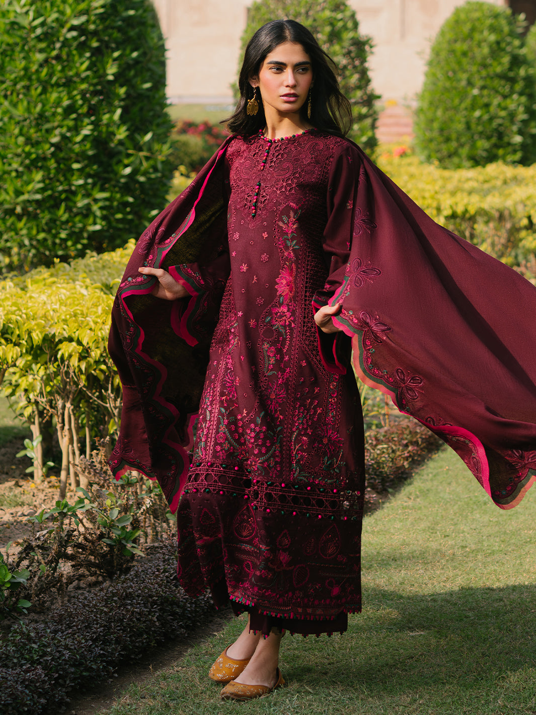 Bin Ilyas | Gulabi Baagh Winter 24 | 154 B by Bin Ilyas - Designer Dress - Type: Ladies Clothes - Available at Libayah - 100% Original