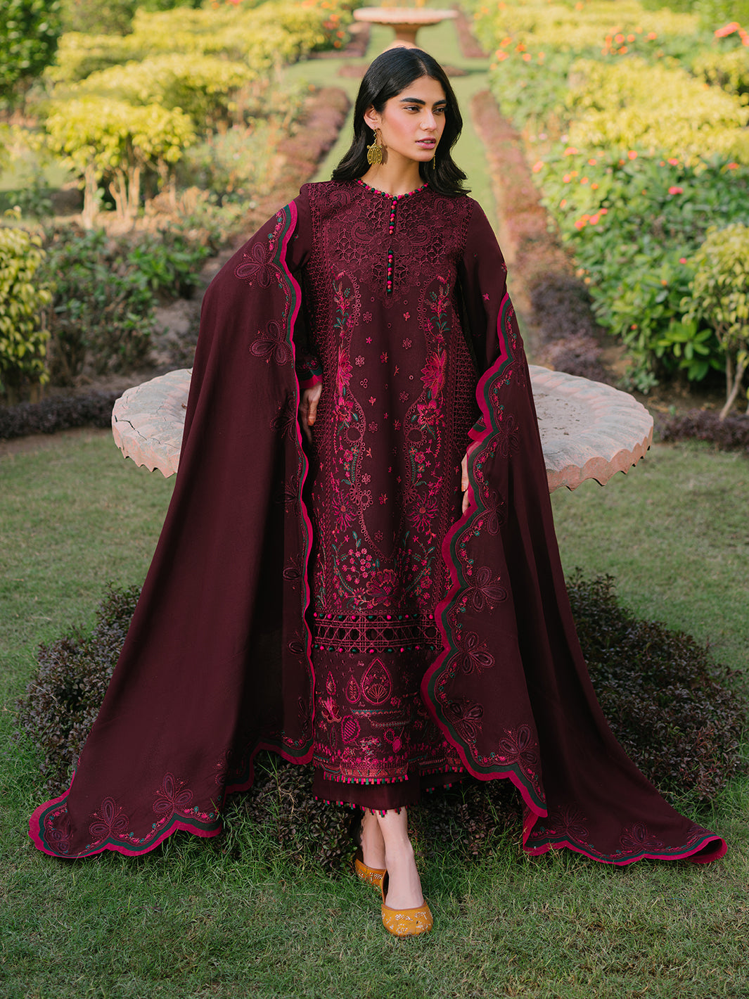 Bin Ilyas | Gulabi Baagh Winter 24 | 154 B by Bin Ilyas - Designer Dress - Type: Ladies Clothes - Available at Libayah - 100% Original