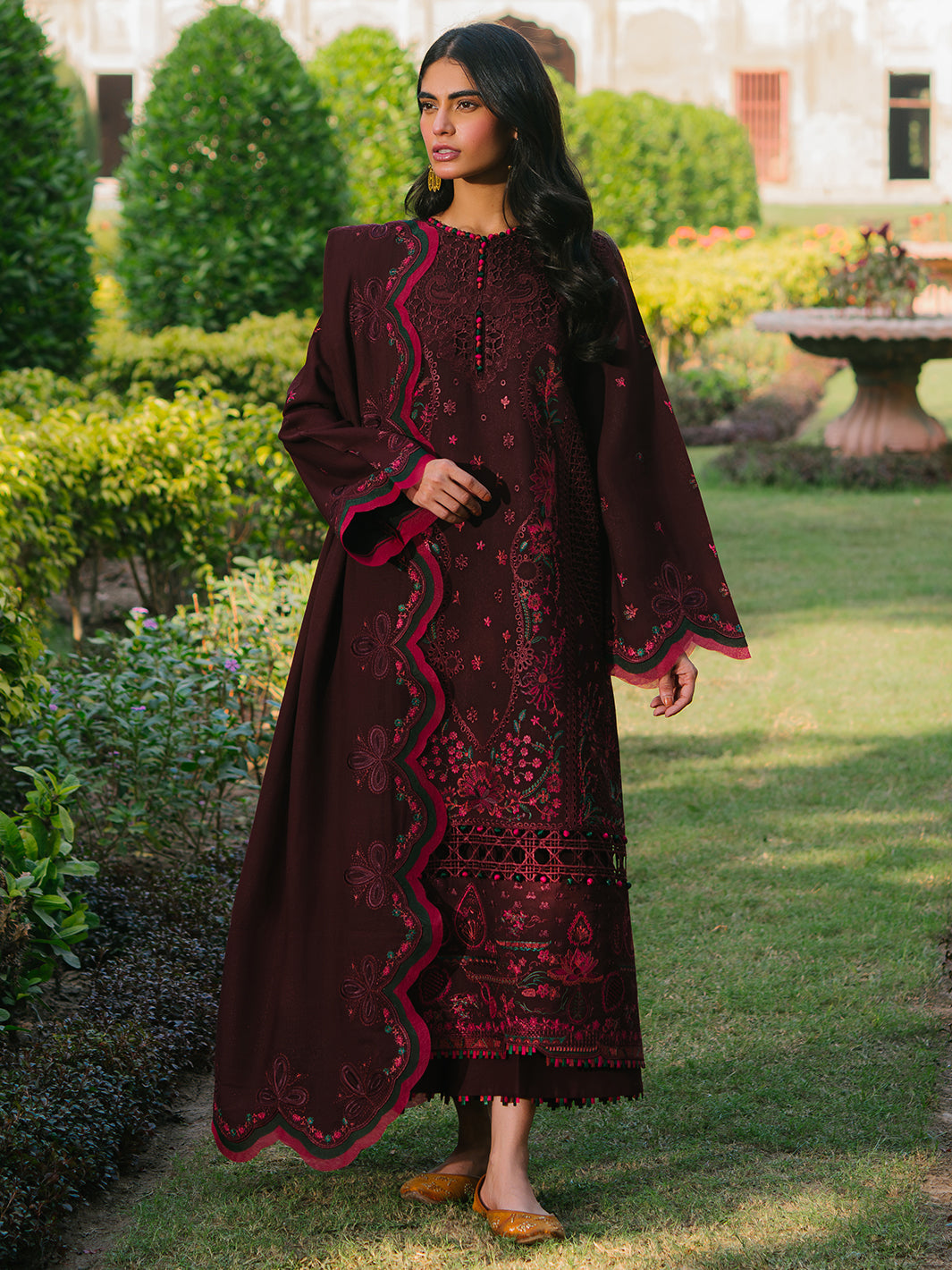 Bin Ilyas | Gulabi Baagh Winter 24 | 154 B by Bin Ilyas - Designer Dress - Type: Ladies Clothes - Available at Libayah - 100% Original