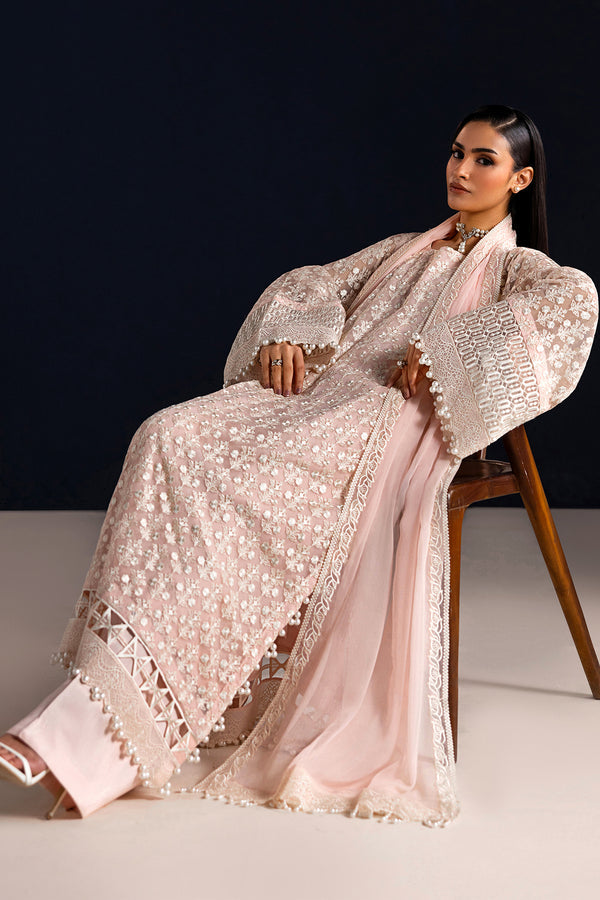 Baroque | Formals Collection | EMBROIDERED CHIFFON UF-4533 by Baroque - Designer Dress  - Type : Ladies Clothes - Available at Libayah - 100% Original 