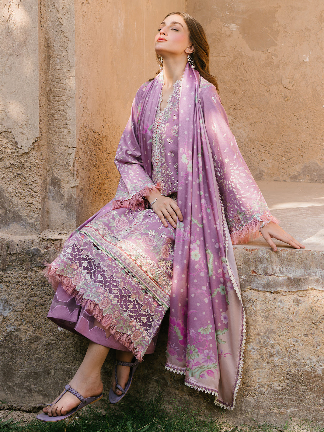 Bin Ilyas | Gulabi Baagh Winter 24 | 155 A by Bin Ilyas - Designer Dress - Type: Ladies Clothes - Available at Libayah - 100% Original