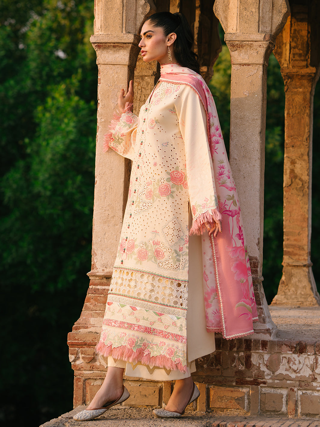 Bin Ilyas | Gulabi Baagh Winter 24 | 155 B by Bin Ilyas - Designer Dress - Type: Ladies Clothes - Available at Libayah - 100% Original