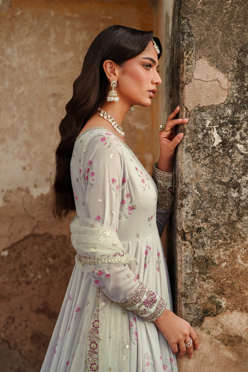 Iznik | Festive Formal | UE-551 Printed Chiffon by Iznik - Designer Dress  - Type : Ladies Clothes - Available at Libayah - 100% Original 
