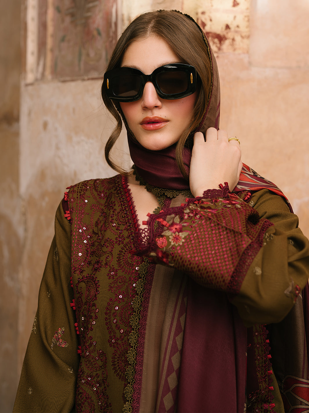 Bin Ilyas | Gulabi Baagh Winter 24 | 156 A by Bin Ilyas - Designer Dress - Type: Ladies Clothes - Available at Libayah - 100% Original