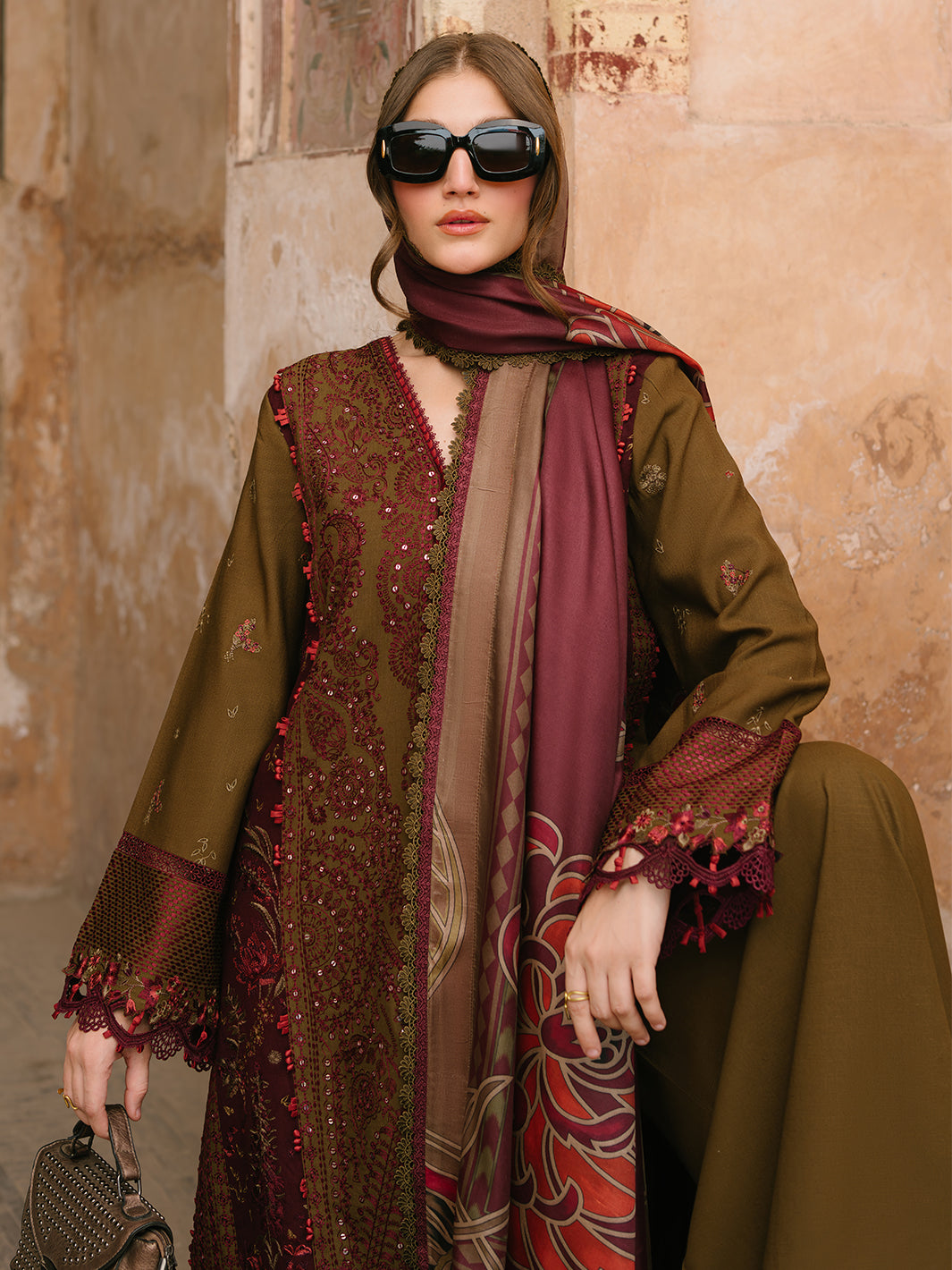 Bin Ilyas | Gulabi Baagh Winter 24 | 156 A by Bin Ilyas - Designer Dress - Type: Ladies Clothes - Available at Libayah - 100% Original