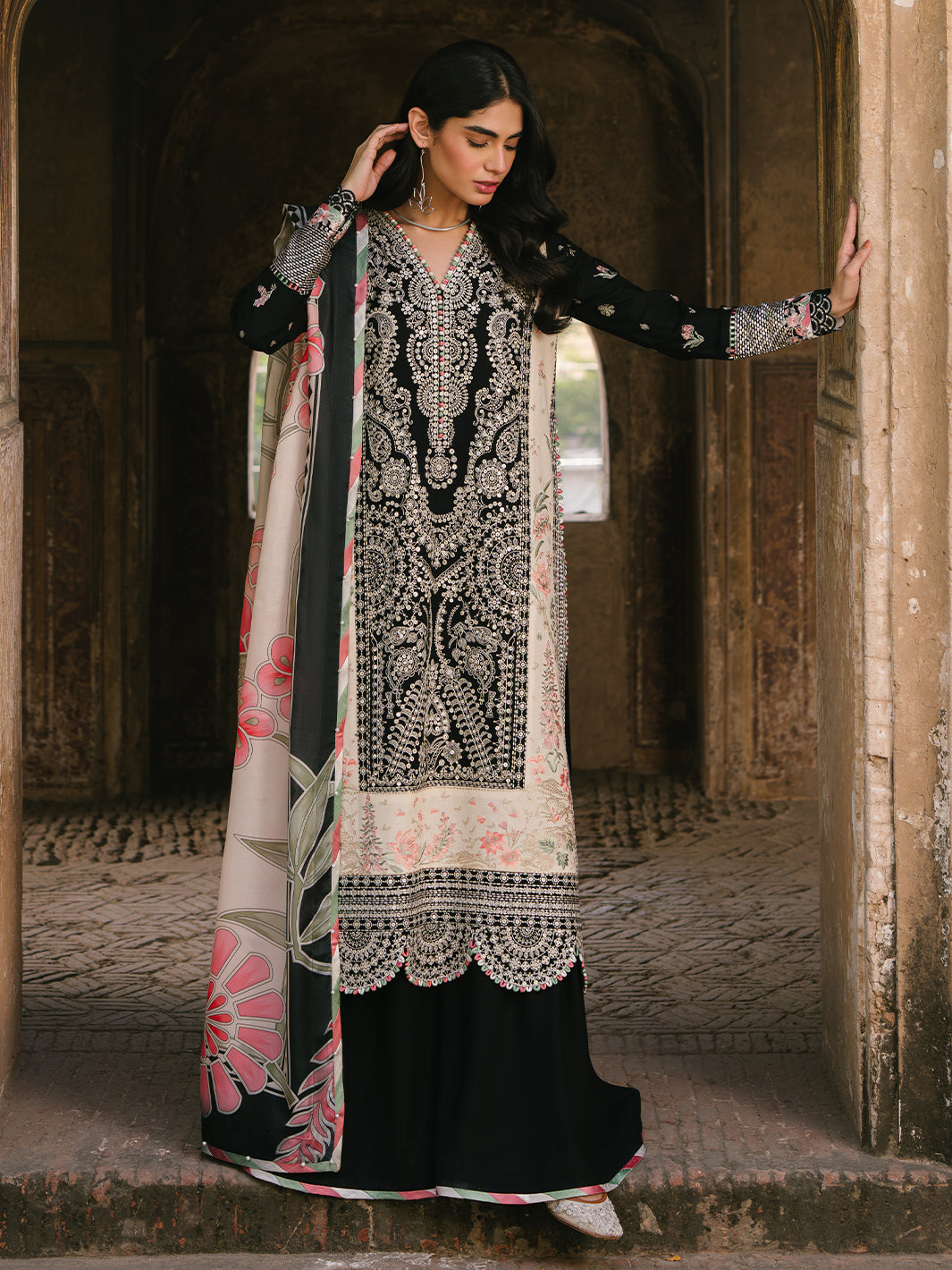 Bin Ilyas | Gulabi Baagh Winter 24 | 156 B by Bin Ilyas - Designer Dress - Type: Ladies Clothes - Available at Libayah - 100% Original