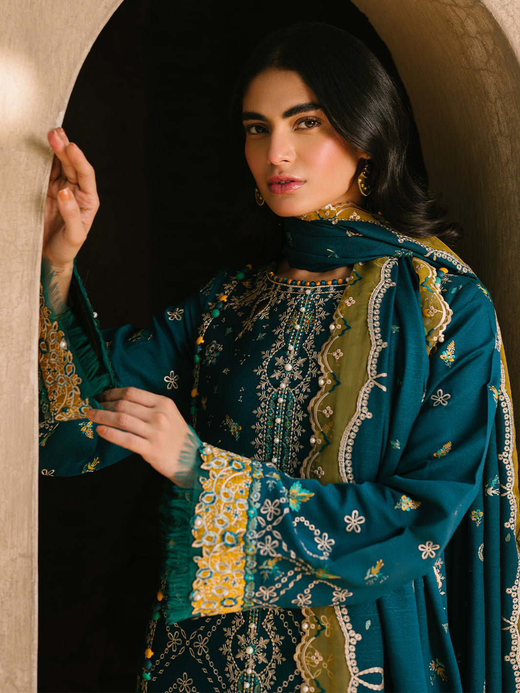 Bin Ilyas | Gulabi Baagh Winter 24 | 157 A by Bin Ilyas - Designer Dress - Type: Ladies Clothes - Available at Libayah - 100% Original