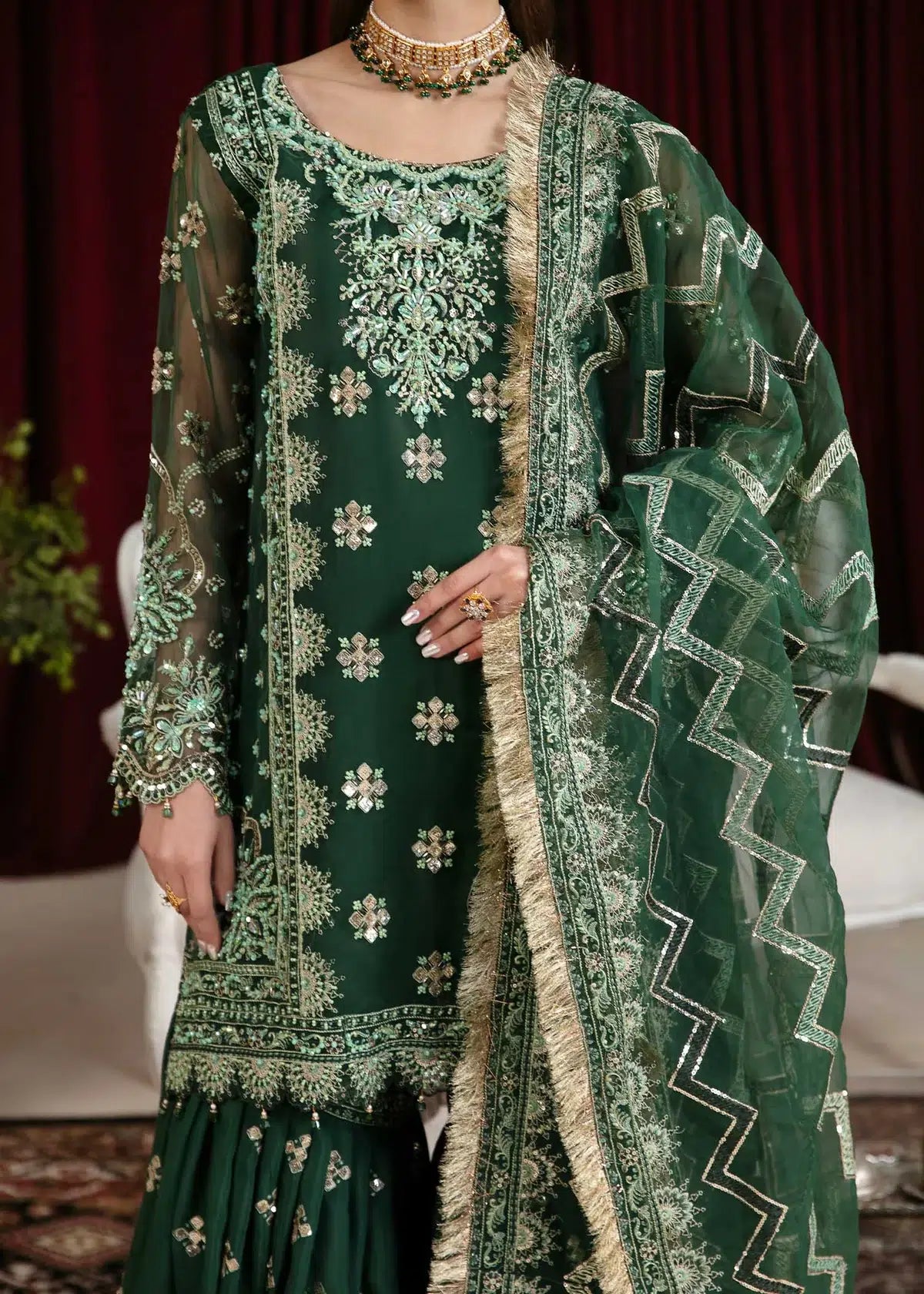 Dastoor | Noor-E-Jahan Wedding Collection'24 | Zayna by Dastoor - Designer Dress - Type: Ladies Clothes - Available at Libayah - 100% Original