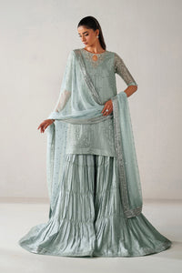 Baroque | Formals Collection | EMBROIDERED CHIFFON UF-4389 by Baroque - Designer Dress  - Type : Ladies Clothes - Available at Libayah - 100% Original 